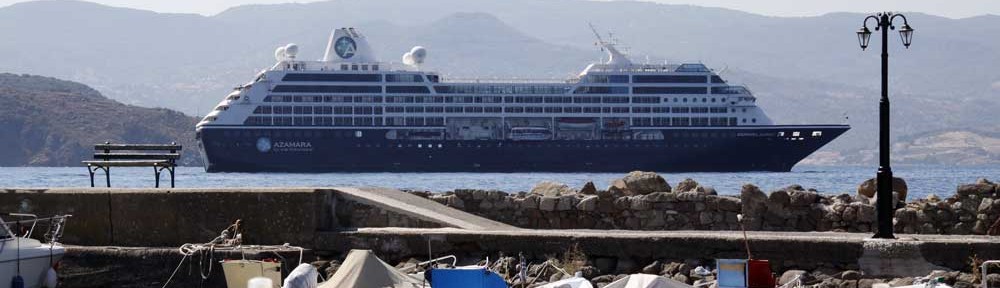 Cruise ship Azamara visits Molyvos